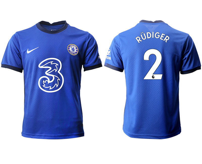 Men 2020-2021 club Chelsea home aaa version #2 blue Soccer Jerseys